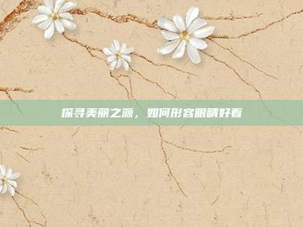 探寻美丽之源，如何形容眼睛好看