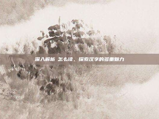 深入解析畓怎么读，探索汉字的多重魅力